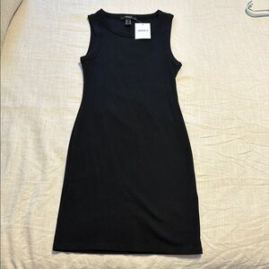 Forever 21 Black Sheath Dress Knee-Length Sleeveless Cocktail